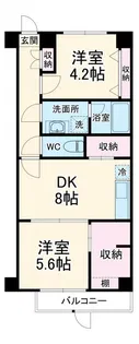 ワコーレロイヤルヒルズ横浜蒔田【3階】の間取り