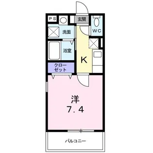 プラシード雪谷【3階】の間取り