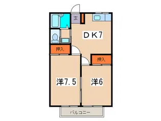 アゼリアハイム1【2階】の間取り
