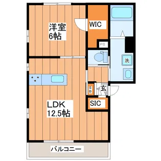 シャーメゾンSAKURA【2階】の間取り