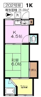 好美荘【2階】の間取り