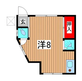冨田荘【1階】の間取り