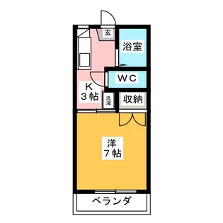 クリード中浦和【2階】の間取り