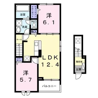 高槻堤町イースト【2階】の間取り