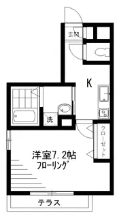 東京都世田谷区松原2【マンション】の間取り