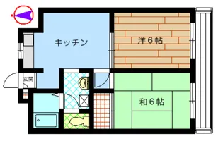 メゾンベルトピア【1階】の間取り
