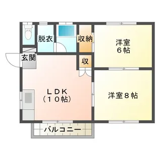 コモエスタ【1階】の間取り