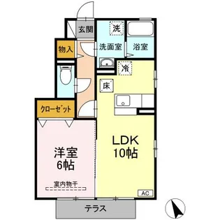 ドエル B【1階】の間取り