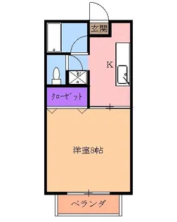 ウィステリアビレッジ【1階】の間取り