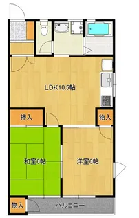 ブルーウィングみなみA棟【2階】の間取り