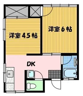 長崎県長崎市愛宕3【アパート】の間取り