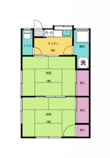 西本アパート【1階】の間取り