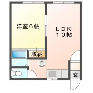 Mハイツ若草3【2階】の間取り