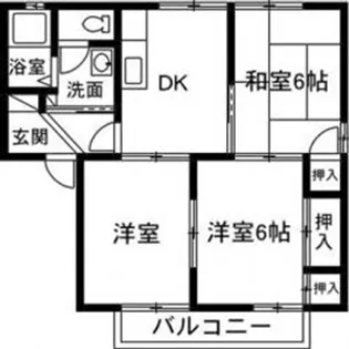 ニフティーパレスB【2階】の間取り