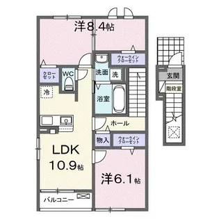 ソアレ【2階】の間取り