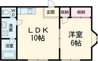 ハイムコオリナ【1階】の間取り