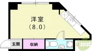 平和ビル【5階】の間取り