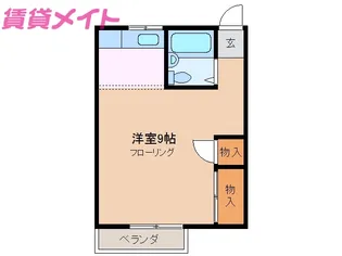 小川ハイツ【1階】の間取り