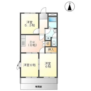 エクセリーヌK-I【1階】の間取り