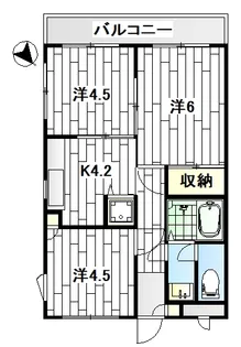 エクレール上星川【1階】の間取り