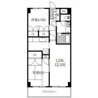 ナガラアンクレー【2階】の間取り