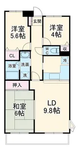 オクトス市ケ尾【7階】の間取り