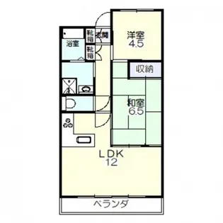 2LDKの間取り画像