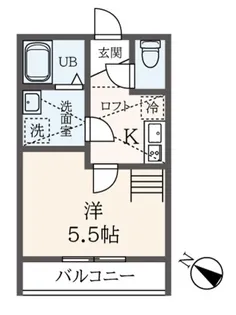 シナモンスクエア西谷【1階】の間取り