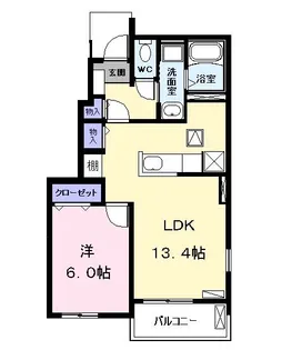 愛知県名古屋市中川区野田3【アパート】の間取り