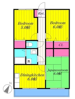第9旭マンション【1階】の間取り