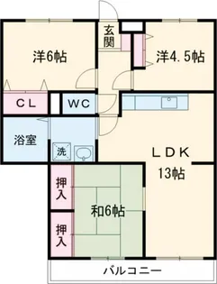 三重県伊賀市緑ケ丘東町【マンション】の間取り