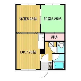花園ハイツ【1階】の間取り