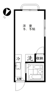 エポック中束【2階】の間取り
