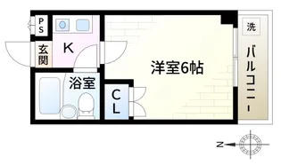 サンコーポラス坂本【4階】の間取り