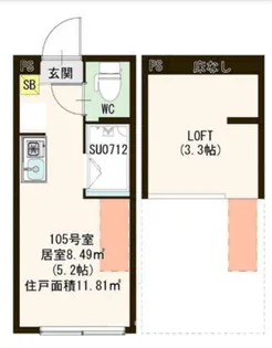 リオノルテ赤羽志茂【1階】の間取り
