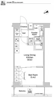 プラウドフラット代々木八幡【5階】の間取り