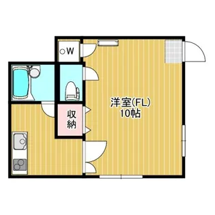ウイング塩山【1階】の間取り