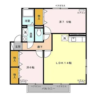 フィオーレ【1階】の間取り
