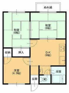 神奈川県藤沢市高倉【アパート】の間取り