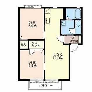 パストラルI【1階】の間取り