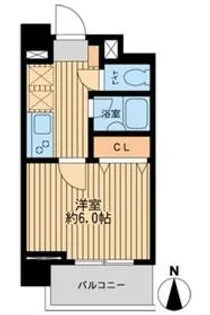 ジョイシティ住吉【6階】の間取り