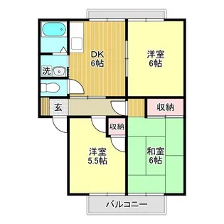 メゾンフロール【1階】の間取り