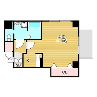 アンフィニVII緑地公園【4階】の間取り