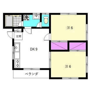 埼玉県所沢市大字上山口【アパート】の間取り