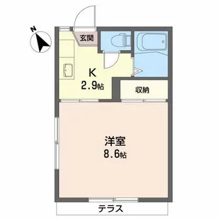 メイプルハウス【1階】の間取り