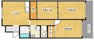 ハイツ富士【4階】の間取り