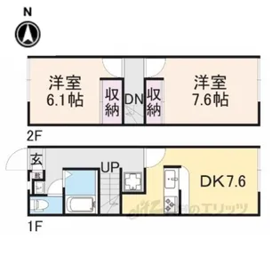 レオパレスめぐみ【1階】の間取り