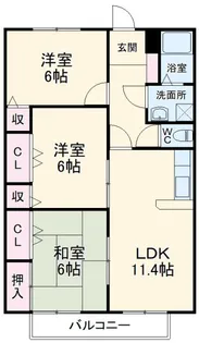 シンフォニー【1階】の間取り