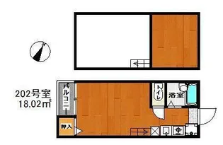フレグランス博多【1階】の間取り