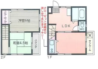 神奈川県相模原市南区南台3【一戸建】の間取り